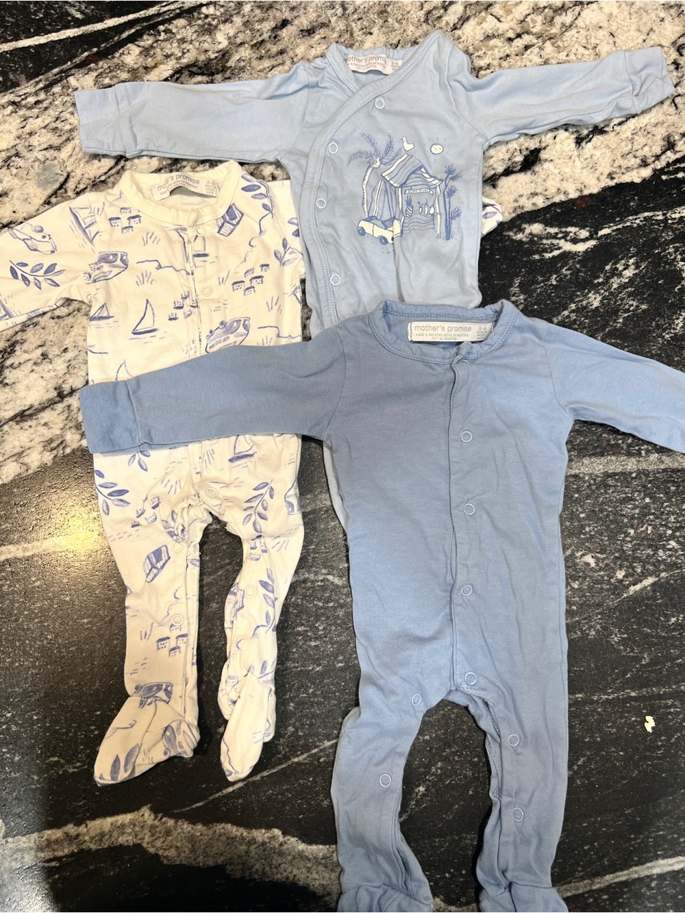 Mother’s Promise Footed Sleeper Bundle | 3-Pack | 3–6 Months